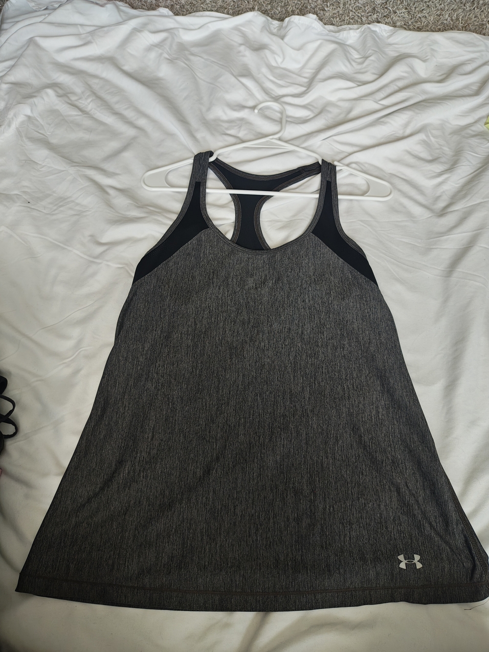 Under Armour Women's Dark Gray Racerback Performance Tank